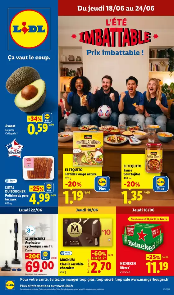 Catalogue Lidl à | Les promos de la semaine | 2026-06-11T00:00:00.000Z - 2026-06-24T00:00:00.000Z