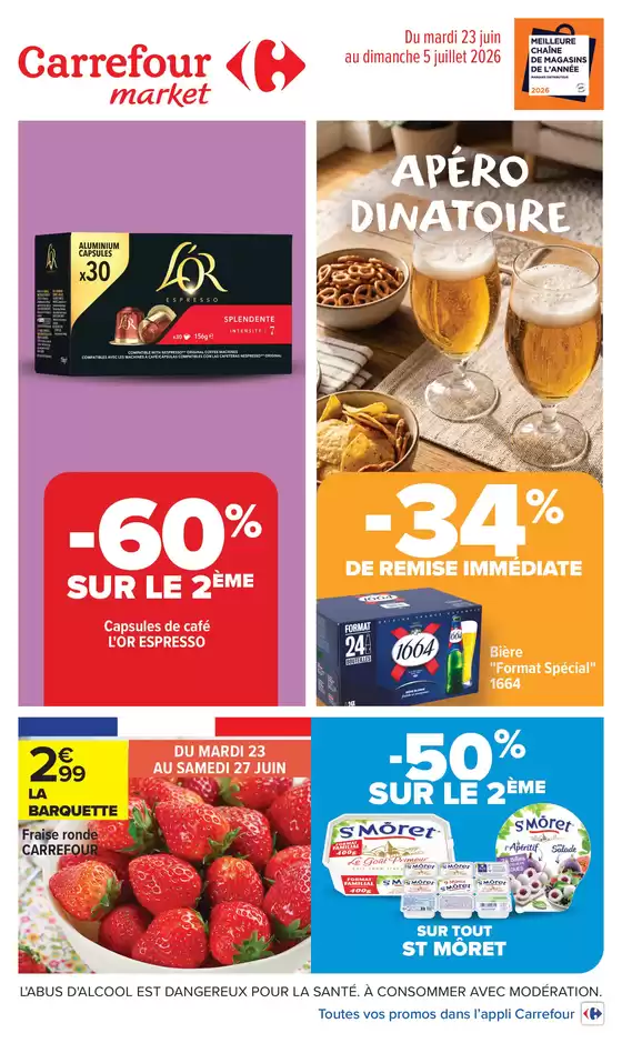 Catalogue Carrefour Drive | APERO DINATOIRE | 2026-06-23T00:00:00.000Z - 2026-07-05T00:00:00.000Z