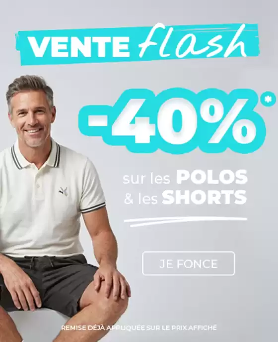 Catalogue Degriff'Stock | Vente flash Polos & Shorts Homme | 2026-06-11T00:00:00.000Z - 2026-06-25T00:00:00.000Z