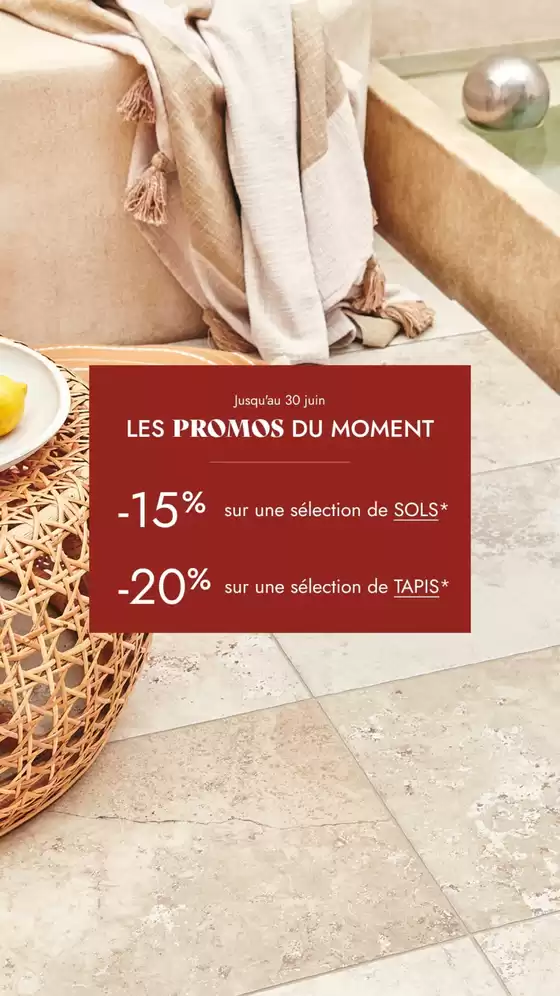 Catalogue Saint Maclou | Promos revêtement de sols | 2026-06-12T00:00:00.000Z - 2026-06-30T00:00:00.000Z