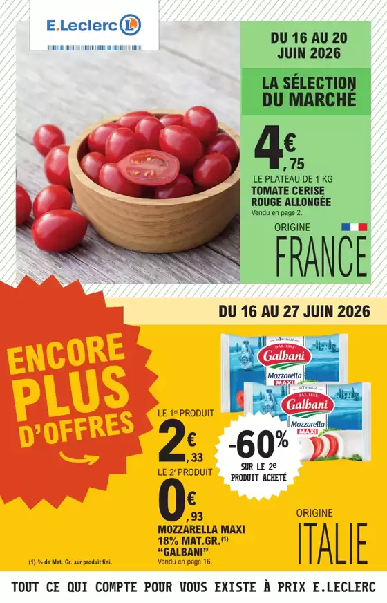 Catalogue E.Leclerc à Chaux (Territoire de Belfort) | TRAFIC POUVOIR ACHAT 5 - MIXTE | 2026-06-16T00:00:00.000Z - 2026-06-27T00:00:00.000Z