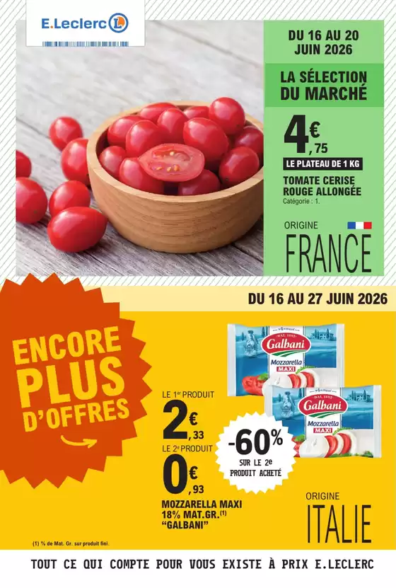 Catalogue E.Leclerc à La Mézière | TRAFIC POUVOIR ACHAT 5 - MIXTE | 2026-06-16T00:00:00.000Z - 2026-06-27T00:00:00.000Z