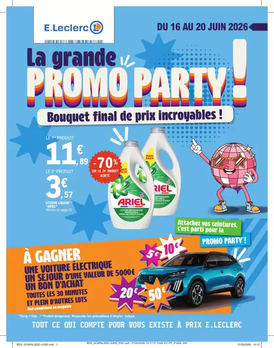 Catalogue E.Leclerc | 40 ANS SCAPALSACE Juin 2 | 2026-06-16T00:00:00.000Z - 2026-06-20T00:00:00.000Z