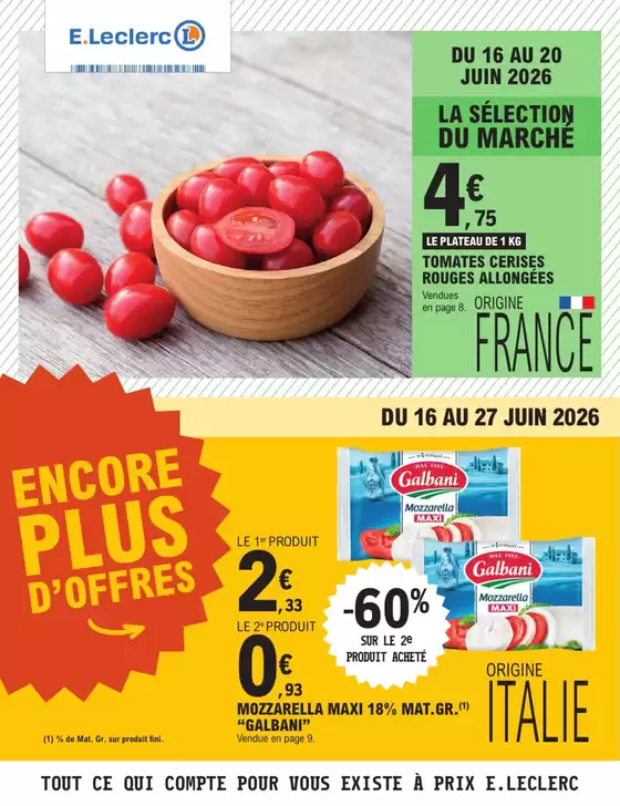 Catalogue E.Leclerc à Astillé | TRAFIC POUVOIR ACHAT 5 - MIXTE | 2026-06-16T00:00:00.000Z - 2026-06-27T00:00:00.000Z