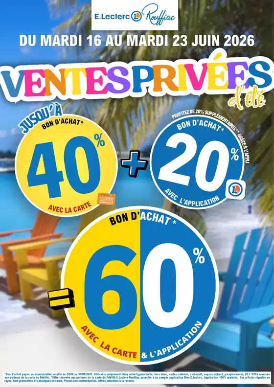 Catalogue E.Leclerc à Montalzat | TICKETS PLAGE | 2026-06-16T00:00:00.000Z - 2026-06-23T00:00:00.000Z