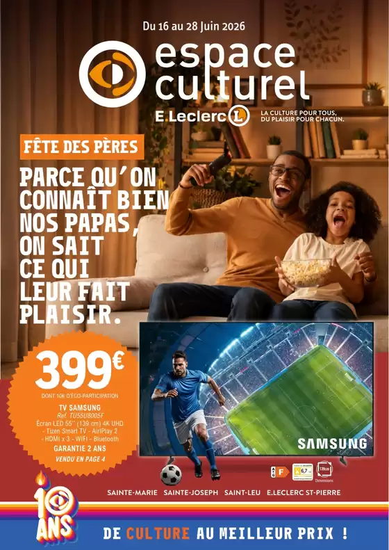 Catalogue E.Leclerc à Caluire-et-Cuire | 26C913LR | 2026-06-16T00:00:00.000Z - 2026-06-28T00:00:00.000Z