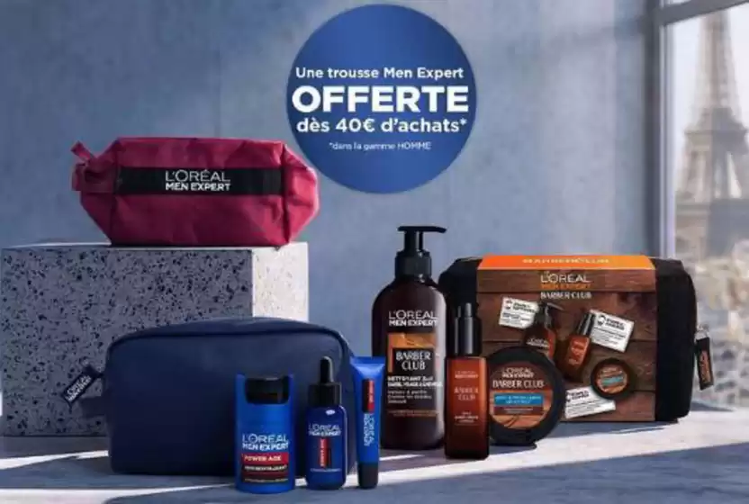 Catalogue L'Oréal | Une trousse Men Expert OFFERTE | 2026-06-15T00:00:00.000Z - 2026-06-21T00:00:00.000Z