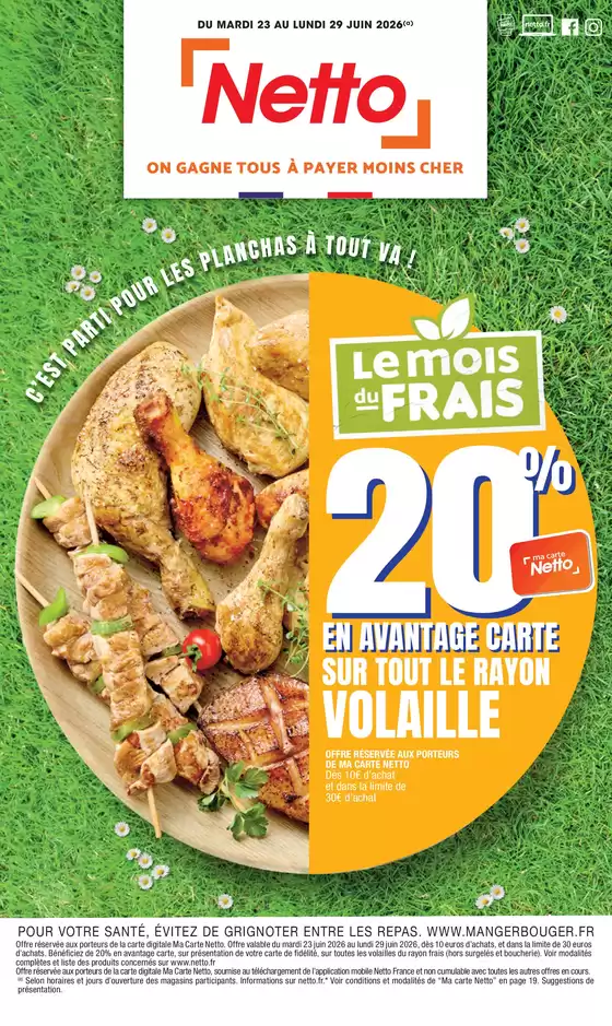 Catalogue Netto à | MOIS DU FRAIS | 2026-06-23T00:00:00.000Z - 2026-06-29T00:00:00.000Z