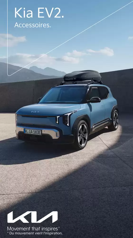 Catalogue KIA | KIA EV3 100% électrique - Accessoires | 2026-06-16T00:00:00.000Z - 2026-12-31T00:00:00.000Z