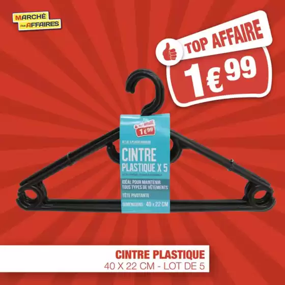Catalogue Marché aux Affaires | Tout pour garder vos vêtements bien organisés. | 2026-06-16T00:00:00.000Z - 2026-07-01T00:00:00.000Z