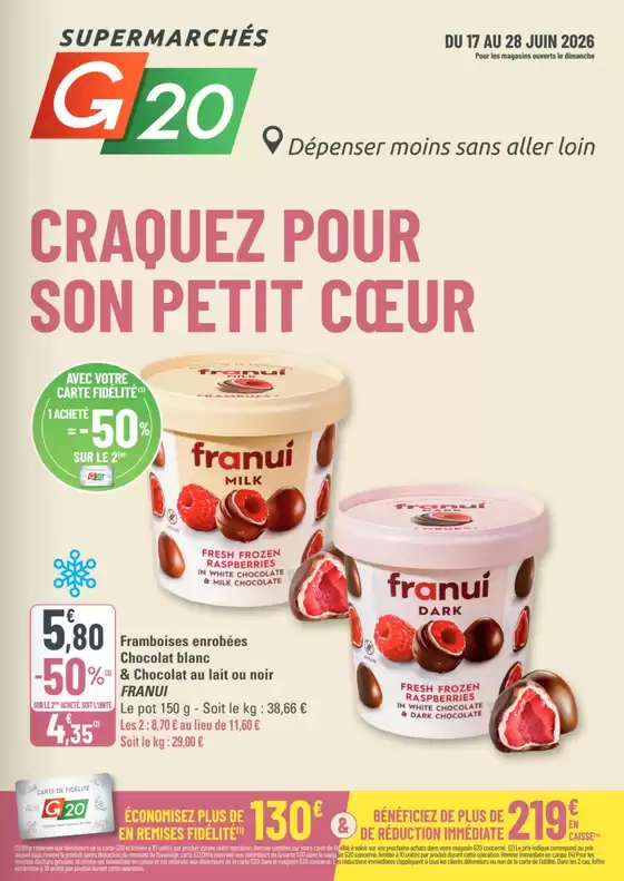 Catalogue G20 à Marmoutier | CRAQUEZ POUR SON PETIT COŒUR | 2026-06-17T00:00:00.000Z - 2026-06-28T00:00:00.000Z