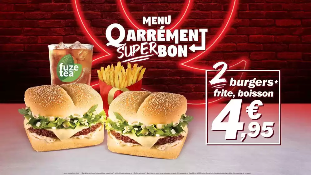 Catalogue Quick à Jarville-la-Malgrange | MENU QARRÉMENT SUPERBON | 2026-06-17T00:00:00.000Z - 2026-06-29T00:00:00.000Z
