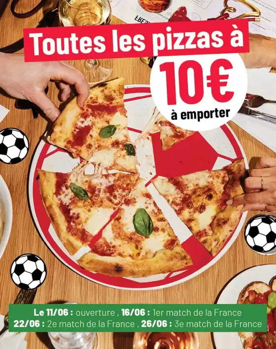 Catalogue Vapiano | Toutes les pizzas à 10€ à emporter | 2026-06-17T00:00:00.000Z - 2026-06-26T00:00:00.000Z