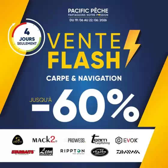 Catalogue Pacific Pêche | CARPE & NAVIGUATION | 2026-06-19T00:00:00.000Z - 2026-06-22T00:00:00.000Z