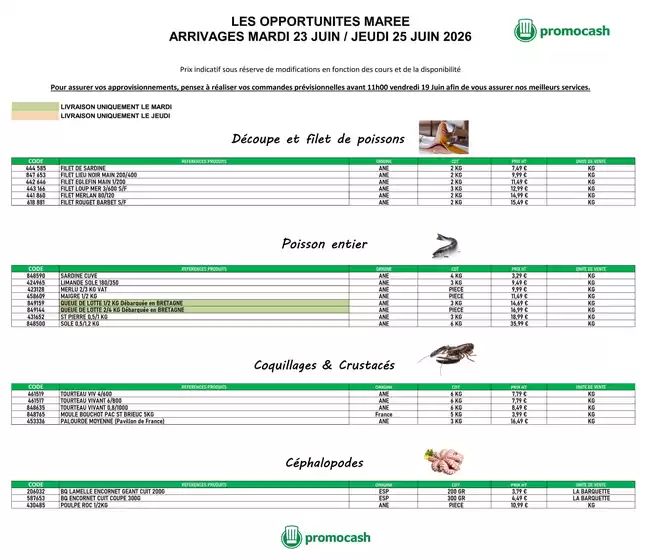 Catalogue Promocash | Meilleur cours | 2026-06-19T00:00:00.000Z - 2026-06-25T00:00:00.000Z