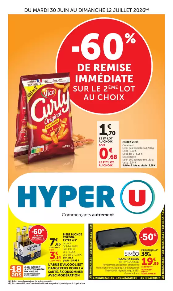 Catalogue Hyper U à Oost-Cappel | Catalogue HYPER U | 2026-06-30T00:00:00.000Z - 2026-07-12T00:00:00.000Z