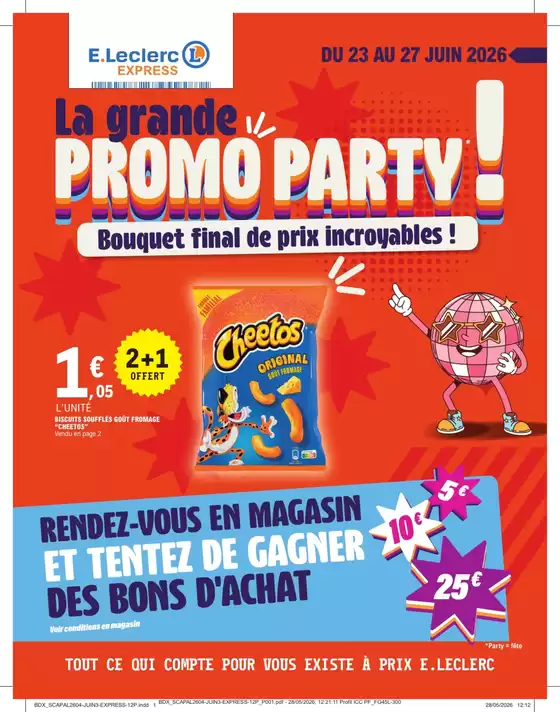 Catalogue E.Leclerc Express | 40 ANS SCAPALSACE Juin 3 - Express | 2026-06-23T00:00:00.000Z - 2026-06-27T00:00:00.000Z