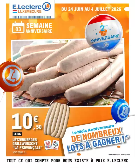 Catalogue E.Leclerc à Laguinge-Restoue | 26M262C02LU | 2026-06-24T00:00:00.000Z - 2026-07-04T00:00:00.000Z