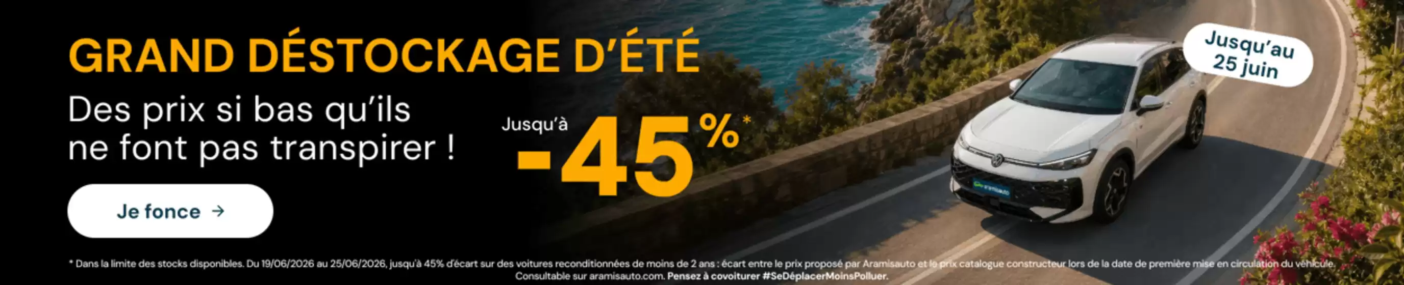 Catalogue Aramis Auto à Lillebonne | Grand destockage d'été | 2026-06-23T00:00:00.000Z - 2026-06-25T00:00:00.000Z