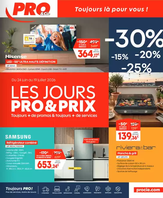 Catalogue PRO&Cie à Moulins-lès-Metz | Les jours pro & prix | 2026-06-24T00:00:00.000Z - 2026-07-19T00:00:00.000Z