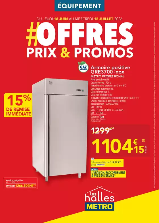 Catalogue Metro à Vitot | METRO FR - Offres Prix & Promos Equipement | 2026-06-24T00:00:00.000Z - 2026-07-15T00:00:00.000Z