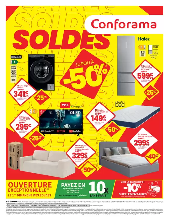 Catalogue Conforama | SOLDES | 2026-06-24T00:00:00.000Z - 2026-07-21T00:00:00.000Z