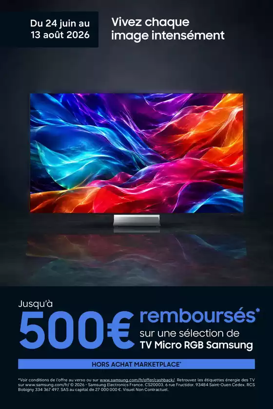 Catalogue Group Digital à Eppeville | Samsung JUSQU'À 500 € REMBOURSÉS | 2026-06-24T00:00:00.000Z - 2026-08-13T00:00:00.000Z
