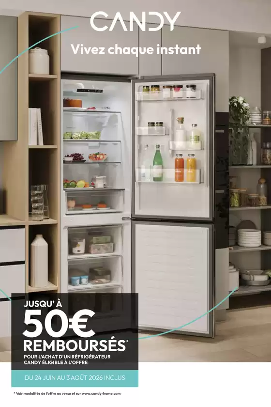 Catalogue Boulanger | OFFRE Candy : jusqu'à 50€ remboursés ! | 2026-06-24T00:00:00.000Z - 2026-08-03T00:00:00.000Z