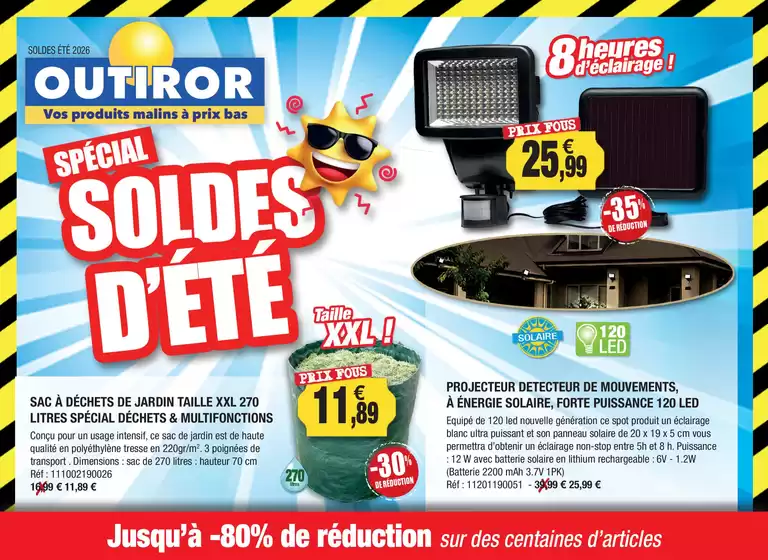 Catalogue Outiror | Spécial soldes d'été | 2026-06-21T00:00:00.000Z - 2026-09-22T00:00:00.000Z