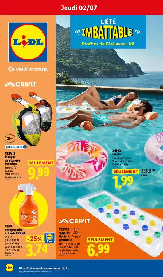 Catalogue Lidl | Profitez de lété avec Lidl | 2026-06-25T00:00:00.000Z - 2026-07-08T00:00:00.000Z