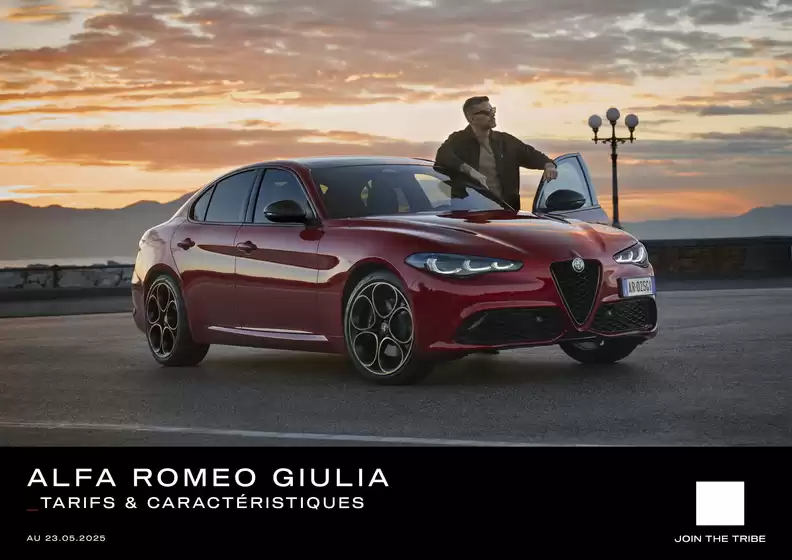 Catalogue Alfa Romeo à Nîmes | Catalogue Alfa Romeo GIULIA | 2026-06-25T00:00:00.000Z - 2027-01-31T00:00:00.000Z
