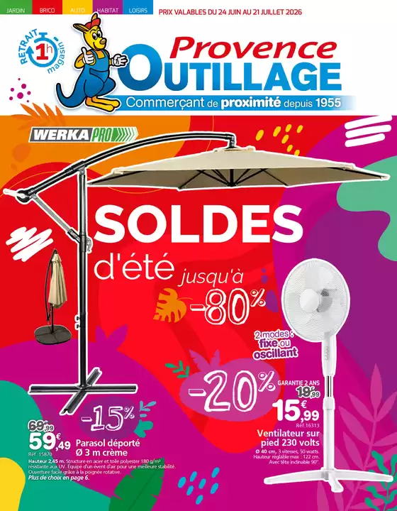 Catalogue Provence Outillage | SOLDES d'été jusqu'à -80% | 2026-06-24T00:00:00.000Z - 2026-07-21T00:00:00.000Z