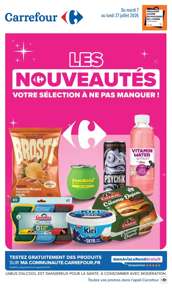 Catalogue Carrefour | LES NOUVEAUTÉS DE JUILLET | 2026-07-07T00:00:00.000Z - 2026-07-27T00:00:00.000Z