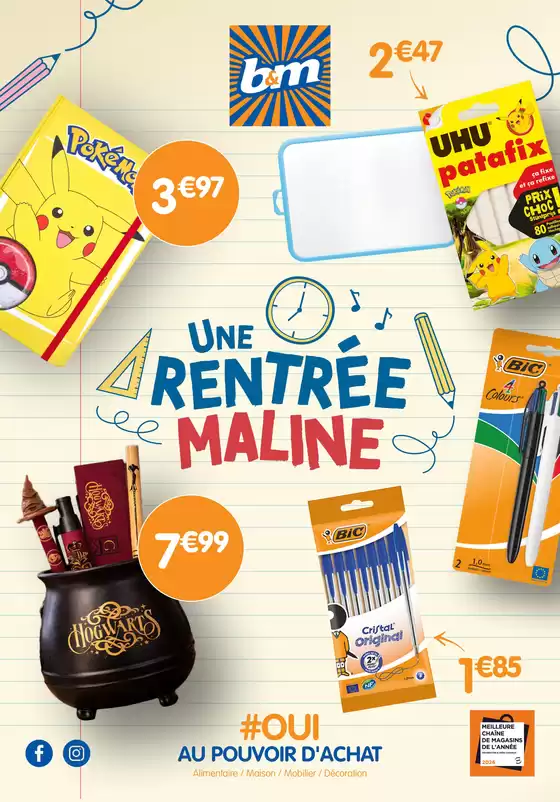 Catalogue B&M | Rentrée des classes | 2026-06-26T00:00:00.000Z - 2026-07-28T00:00:00.000Z