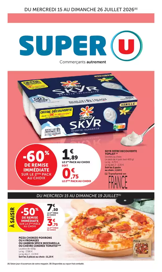 Catalogue Super U | Catalogue SUPER U | 2026-07-15T00:00:00.000Z - 2026-07-26T00:00:00.000Z