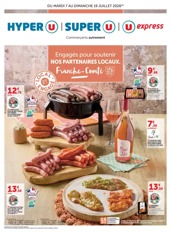 Catalogue Super U | LOCAL ET ENGAGE FRANCHE COMTE | 2026-07-07T00:00:00.000Z - 2026-07-19T00:00:00.000Z