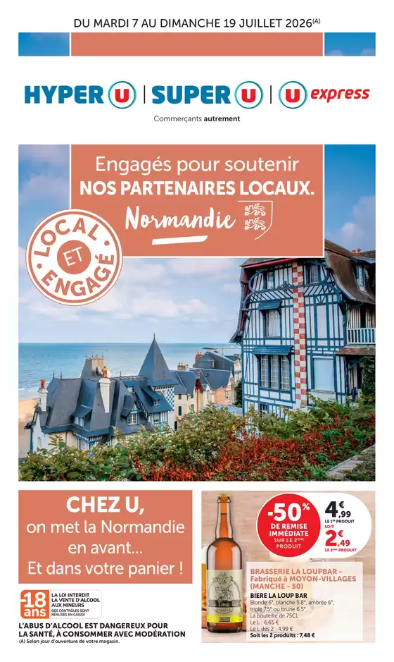 Catalogue U Express | LOCAL ET ENGAGÉ NORMANDIE | 2026-07-07T00:00:00.000Z - 2026-07-12T00:00:00.000Z