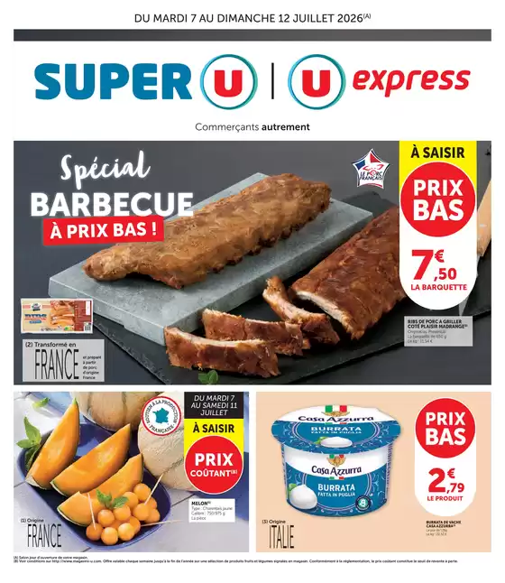 Catalogue U Express | Spécial Barbecue à prix bas ! | 2026-07-07T00:00:00.000Z - 2026-07-12T00:00:00.000Z