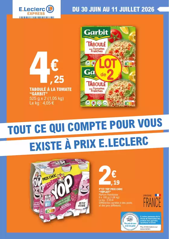 Catalogue E.Leclerc Express | 40 ANS SCAP JUIN 4 - PME UNIQUEMENT ECAT - EXPRESS | 2026-06-30T00:00:00.000Z - 2026-07-11T00:00:00.000Z