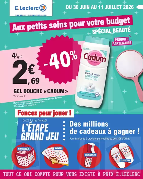 Catalogue E.Leclerc | DEPENSER MOINS 15 | 2026-06-30T00:00:00.000Z - 2026-07-11T00:00:00.000Z
