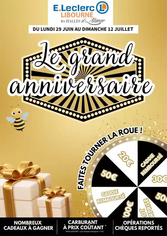 Catalogue E.Leclerc à Mory | Le Grand anniversaire | 2026-06-29T00:00:00.000Z - 2026-07-12T00:00:00.000Z