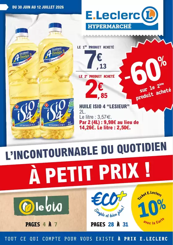 Catalogue E.Leclerc | 26C014LR | 2026-06-30T00:00:00.000Z - 2026-07-12T00:00:00.000Z