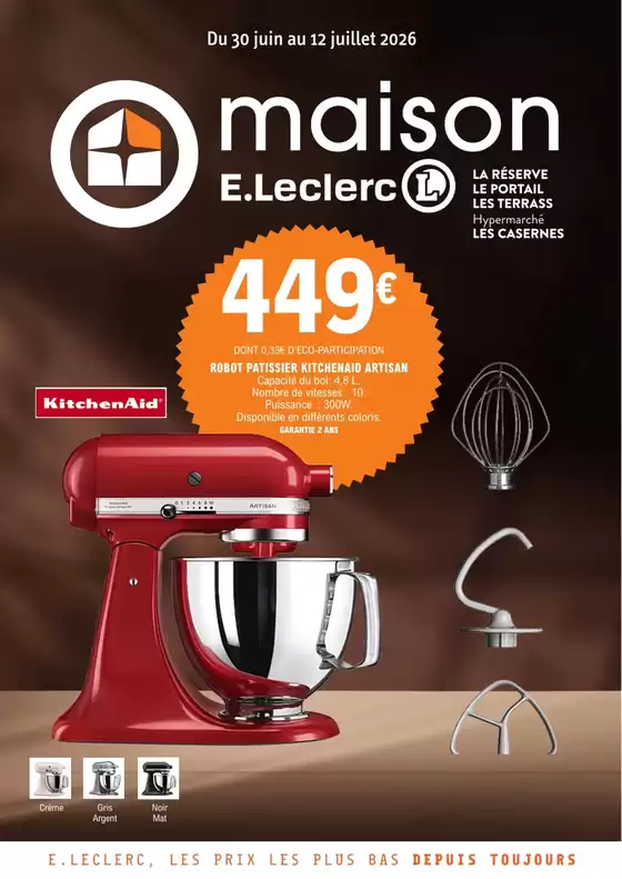 Catalogue E.Leclerc | 26C814LR | 2026-06-30T00:00:00.000Z - 2026-07-12T00:00:00.000Z