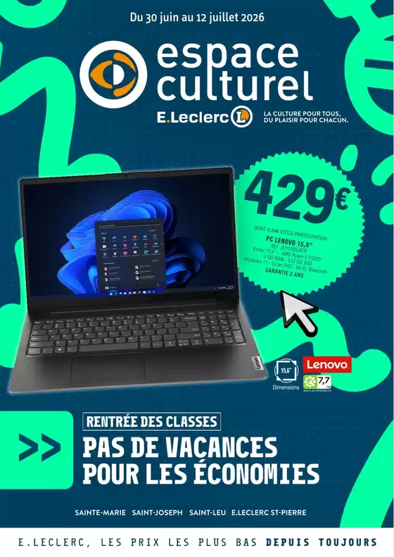 Catalogue E.Leclerc | 26C914LR | 2026-06-30T00:00:00.000Z - 2026-07-12T00:00:00.000Z