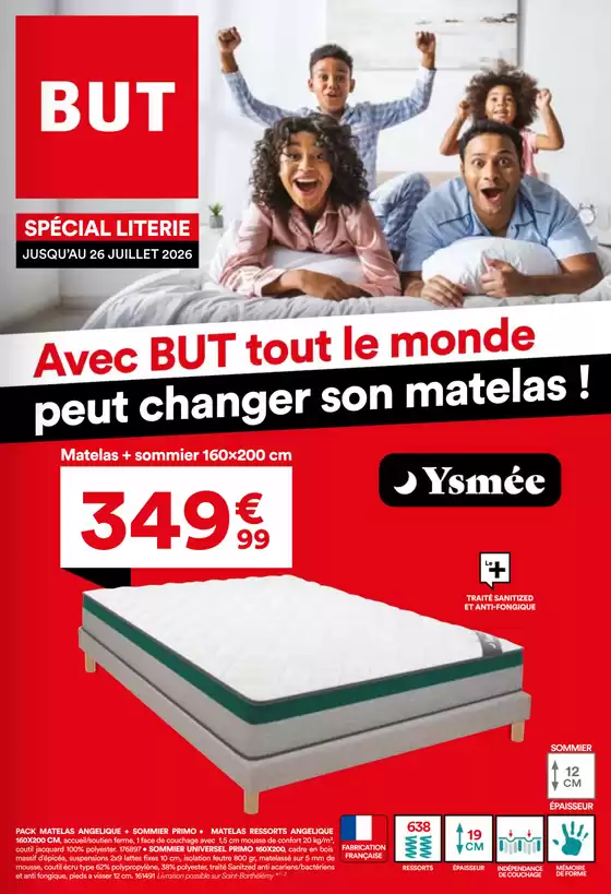 Catalogue BUT | Spécial literie | 2026-06-30T00:00:00.000Z - 2026-07-26T00:00:00.000Z