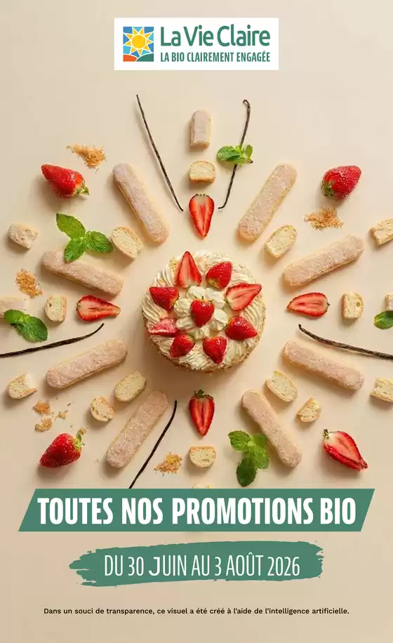 Catalogue La Vie Claire | TOUTES NOS PROMOTIONS BIO | 2026-06-30T00:00:00.000Z - 2026-08-03T00:00:00.000Z