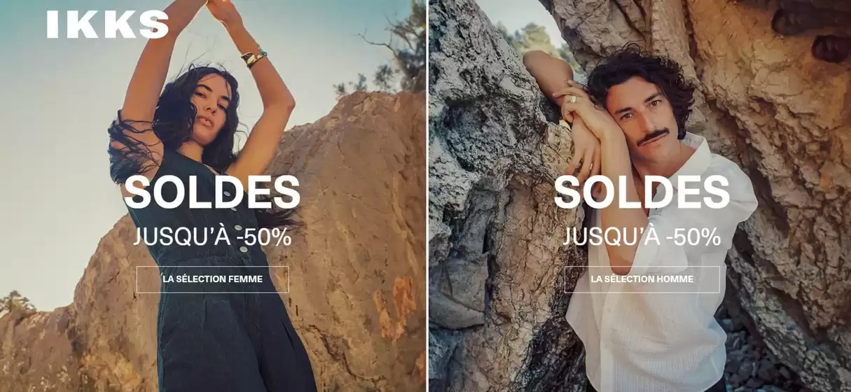 Catalogue IKKS | SOLDES jusqu'à -50 % | 2026-07-01T00:00:00.000Z - 2026-07-21T00:00:00.000Z