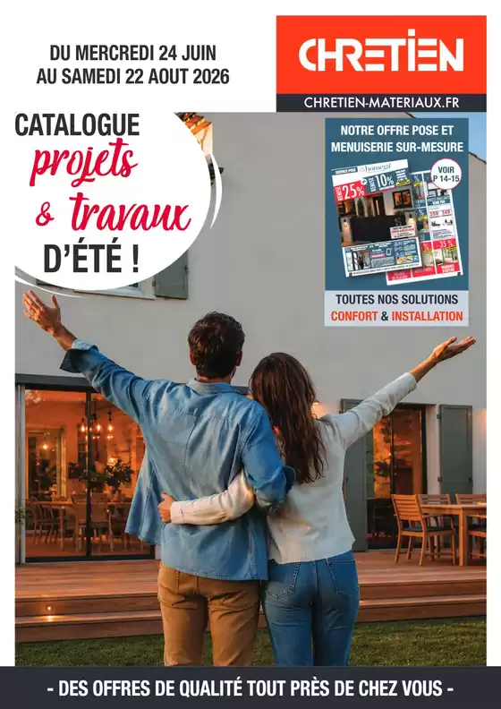 Catalogue Chretien Matériaux à Tarbes | CATALOGUE projets & travaux D'ÉTÉ ! | 2026-07-01T00:00:00.000Z - 2026-08-22T00:00:00.000Z