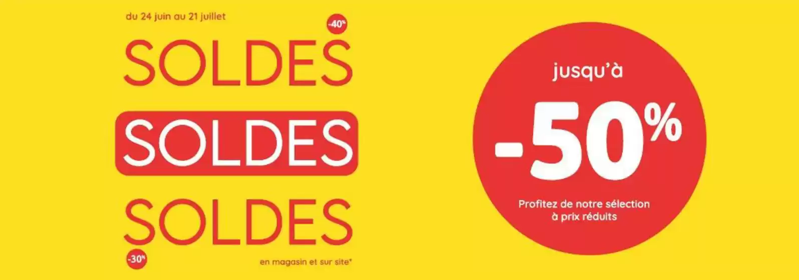 Catalogue autour de bébé | Soldes jusqu'à -50% | 2026-07-01T00:00:00.000Z - 2026-07-21T00:00:00.000Z