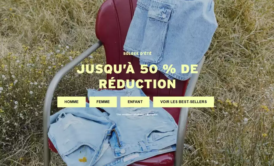 Catalogue Levi's | Jusqu’à 50 % de réduction | 2026-07-01T00:00:00.000Z - 2026-07-21T00:00:00.000Z